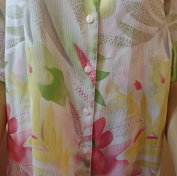 Alia women's plus size 16w button up shirt top blouse - Picture 2 of 6